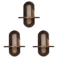 thumbnail image 1 of Boho Rattan Floating Shelves for Wall - Wooden Arched Decorative Shelf Set, Unique Small Wall-Mounted Shelves for Living Room, Bedroom, Nursery, Office & Bathroom (1-3PC), 1 of 6