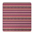 thumbnail image 1 of Boho Red Colorful Striped Ethnic Pattern Square Fitted Tablecloth with Elastic Edge,Square Table Cover,Washable Elastic Table Cover for Home Kitchen Party Decor 34"x34", 1 of 6