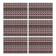thumbnail image 1 of Boho Red Knitted Ethnic Pattern Summer Placemats Table Placemats Set Of 6-Linen Kitchen Washable Placemats Table Mats 11.8"x17.7" Non-Slip Heat Resistant, 1 of 5