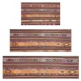 thumbnail image 1 of Boho Red Multicolored Ethnic Pattern Kitchen Rugs Sets Of 3,Kitchen Runner Rugs Non Skid Washable,Decorative Kitchen Floor Mats for Kitchen,Sink,Laundry,17"x30"+ 17"x47" + 17"x59", 1 of 6