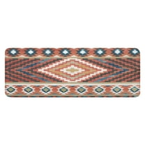Boho Red Southwestern Ethnic Pattern Kitchen Rug Mat,Kitchen Runner Rugs Non Skid Washable,Decorative Kitchen Floor Mats for Kitchen,Sink,Laundry,17"x47.2"