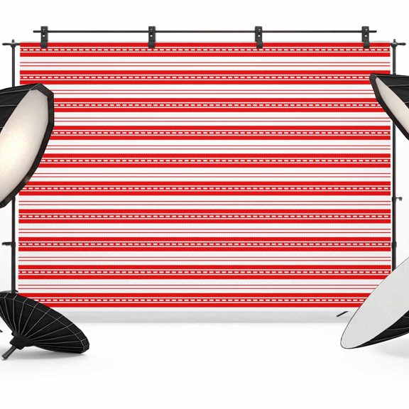 Boho Red Stripe Backdrop for Photoshoot,Photography Photo Studio Background Wall Backdrop,Abstract Geometric White Minimalist Back Drop Banner Panel for Portraits Wedding Party Live Streaming 10x8Ft