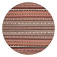 thumbnail image 1 of Boho Red Striped Ethnic Pattern Round Fitted Tablecloth with Elastic Edge,Dining Table Cover Waterproof,Outdoor Round Tablecloth for Camping,Dining,Indoor and Outdoor, 1 of 7
