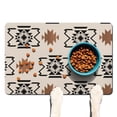 thumbnail image 1 of Boho Retro Floral Pet Feeding Mat-Abstract Art Absorbent Pet Placemat for Food and Water Bowl, with Waterproof Rubber Backing, Quick Dry Water Dispenser Mat for Dog and Cat (16"x24"), 1 of 5