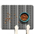 thumbnail image 1 of Boho Retro Floral Pet Feeding Mat-Abstract Art Geometric Absorbent Pet Placemat for Food and Water Bowl, with Waterproof Rubber Backing, Quick Dry Water Dispenser Mat for Dog and Cat (24"x32"), 1 of 7