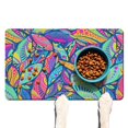 thumbnail image 1 of Boho Retro Floral Pet Feeding Mat-Abstract Art Pattern Absorbent Pet Placemat for Food and Water Bowl, with Waterproof Rubber Backing, Quick Dry Water Dispenser Mat for Dog and Cat (12"x20"), 1 of 7