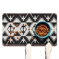 thumbnail image 1 of Boho Retro Floral Pet Feeding Mat-Abstract Art Pattern Absorbent Pet Placemat for Food and Water Bowl, with Waterproof Rubber Backing, Quick Dry Water Dispenser Mat for Dog and Cat (12"x20"), 1 of 7
