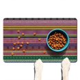 thumbnail image 1 of Boho Retro Floral Pet Feeding Mat-Abstract Art Pattern Absorbent Pet Placemat for Food and Water Bowl, with Waterproof Rubber Backing, Quick Dry Water Dispenser Mat for Dog and Cat (12"x20"), 1 of 7