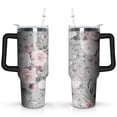 thumbnail image 1 of Boho Rose 40oz Stainless Steel Vacuum Insulated Tumbler with Lid and Straw for Water Iced Tea Coffee Smoothie and More, 1 of 1