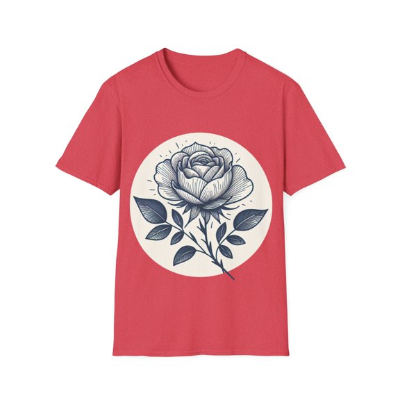 Boho Rose T-Shirt for Litha Celebration - Choose from 4 Inspired Colors