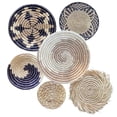 thumbnail image 1 of LAQUEDECRAFT Boho Round Handmade Wall Basket Decor Set 6 for Living Rooms, Bedrooms, Kitchen, Home (Bohemian), 1 of 7