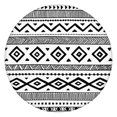 thumbnail image 1 of Boho Round Tablecloth with Elastic Hem, Waterproof Oxford Fabric Fits 45-52" Table, Ideal for Outdoor Meals and Kitchen Use, 1 of 6