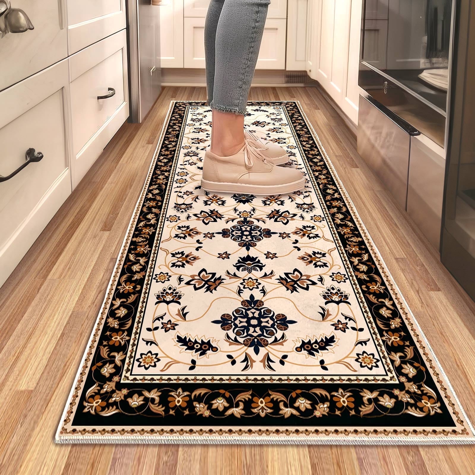 Boho Runner Rug, 2*6 ft Runner Rug Non Slip Washable, Kitchen Runner ...