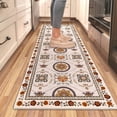 thumbnail image 1 of Boho Runner Rug 2*6 ft, Washable Rugs, Hallway Runner Rugs, Kitchen Runner Rug Non Slip, Soft Runner with Rubber Backing for Kitchen, Hallway, Laundry, Bedroom Beige, 1 of 7