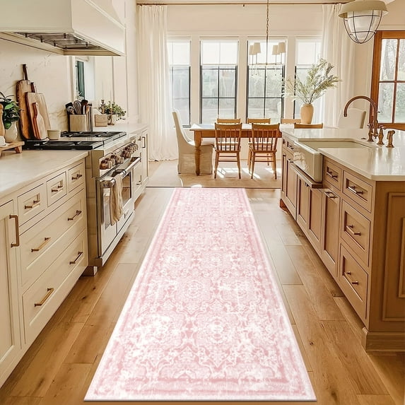 2'6'' X 8' Boho Runner Rug, Non Slip Washable Shaggy Soft Carpet Area Rug for Hallways Entryway Bedroom