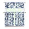 thumbnail image 1 of Boho Rustic Curtains 36 Inch Short - 3 Panel Vintage Wildflower Farmhouse Set with Blooming Botanicals, Rod Pocket Window Treatment for Country Decor, 1 of 6