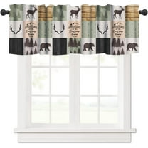 Boho Rustic Kitchen Valances, Bohemian Rooster Chicken Floral Window Curtain Sets for Kichen Living Room,Sunflower Farmhouse Curtain Valances 54x18 Inch, 1 Panel