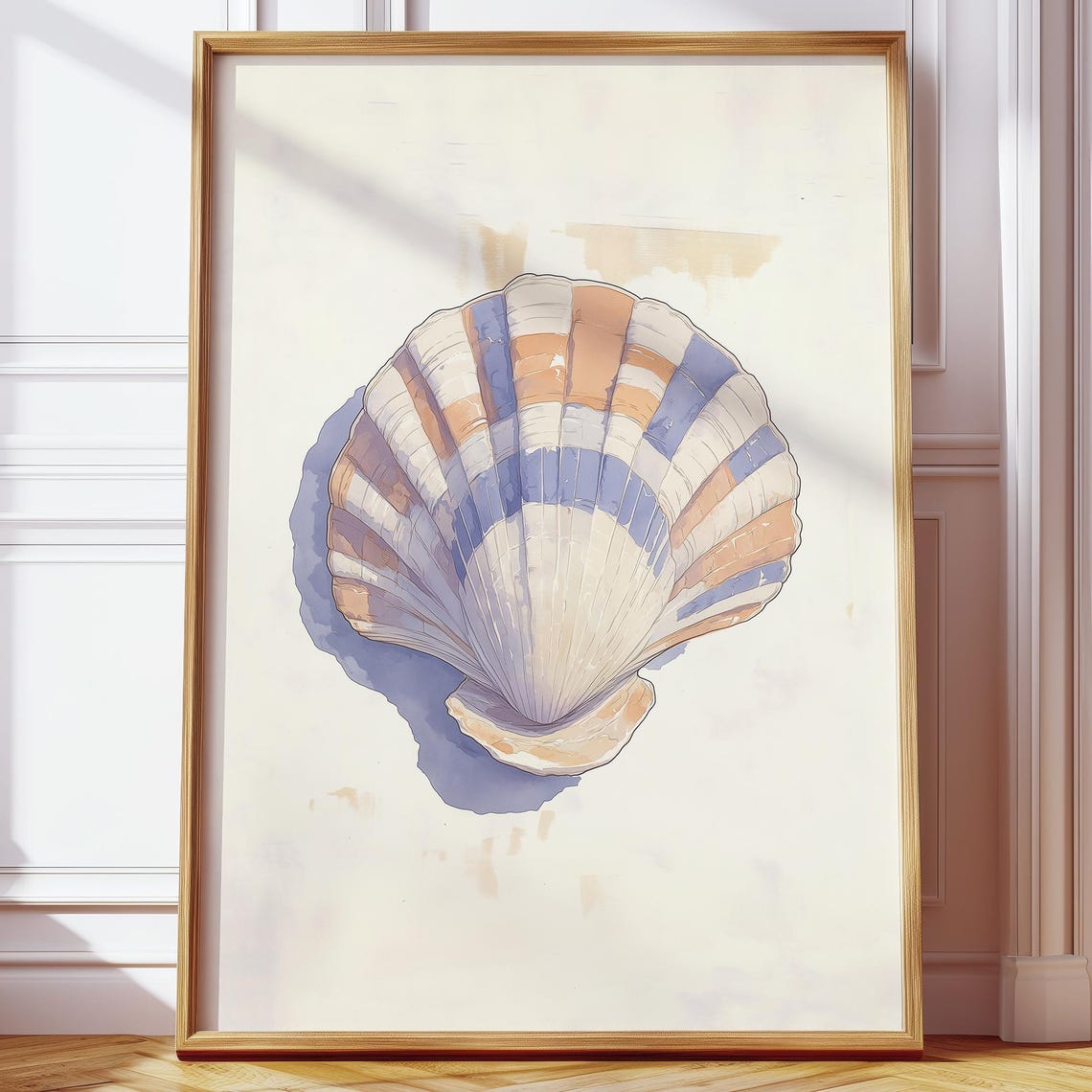 Boho Seashell, Vintage Coastal Wall Art, Aesthetic Beach Decor ...
