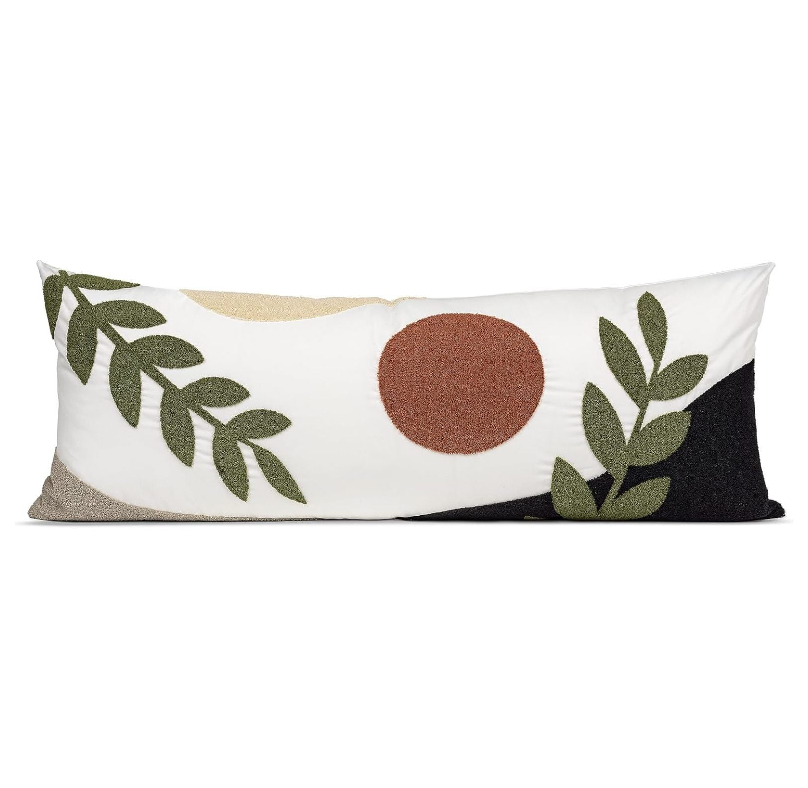Boho Shabby Chic Desert Boy Girl Neutral Unisex Body Pillow Cover Case Decorative Accent Long Couch Kids Bed Pregnancy Pillowcase 54x20 Green Orange Bohemian Celestial
