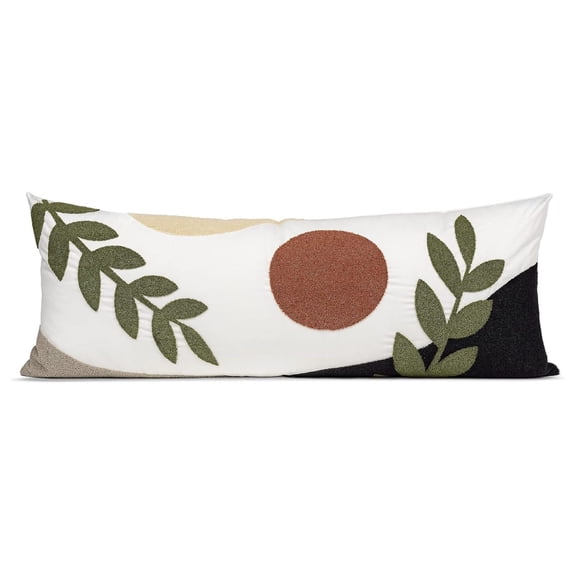 Boho Shabby Chic Desert Boy Girl Neutral Unisex Body Pillow Cover Case Decorative Accent Long Couch Kids Bed Pregnancy Pillowcase 54x20 Green Orange Bohemian Celestial