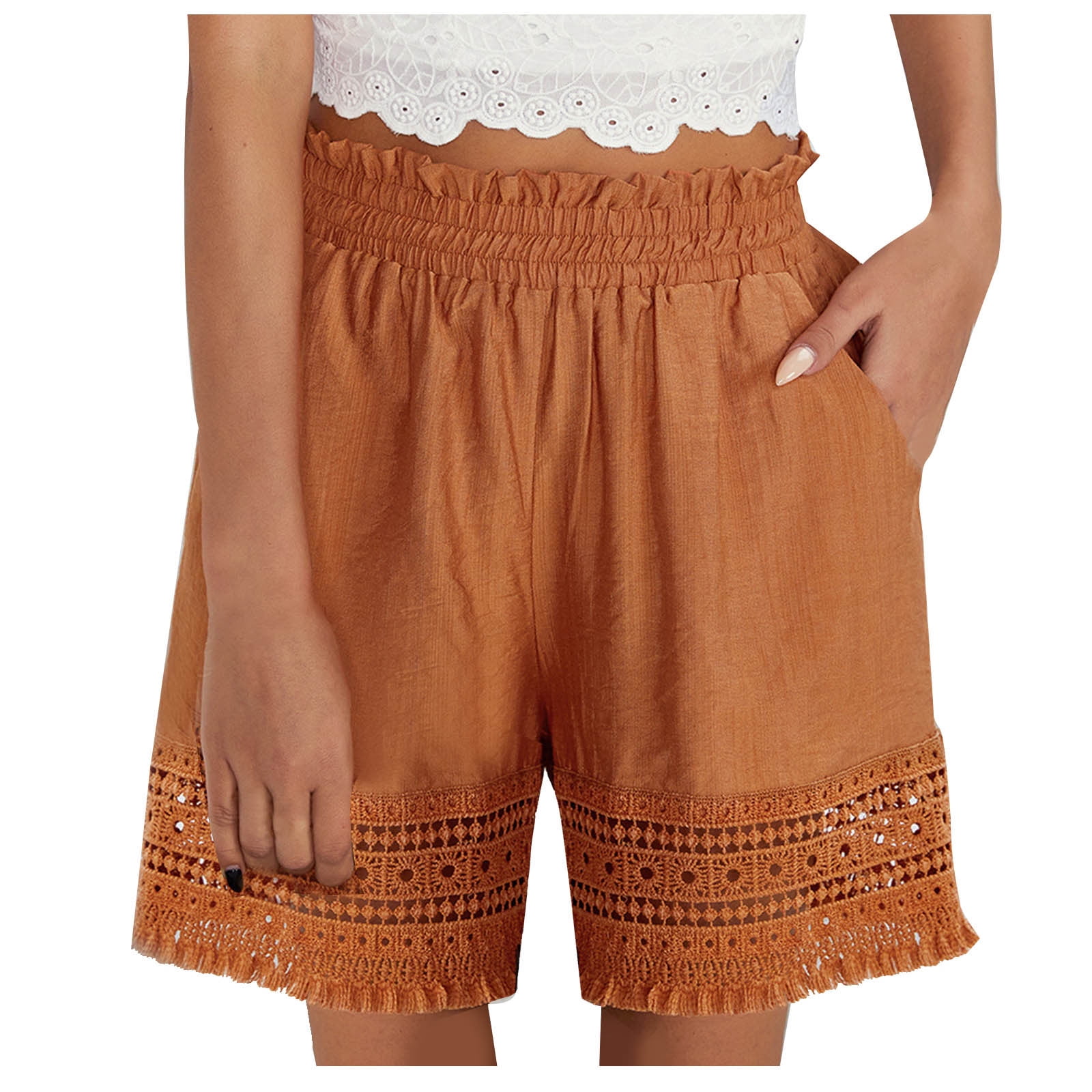 【BOHEMIAN SEOUL】LACE UP SHORTS PP0026 Pom Pom Shorts Elephant Print Beach Summer Hippies