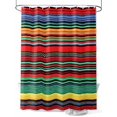 thumbnail image 1 of Boho Shower Curtain, Bohemian Colorful Stripes Retro Abstract Rainbow Waterproof Shower Curtain Set with 12 Hooks Lightweight Washable Fabric Shower Curtains for Bathroom 36x72 Inches, 1 of 6