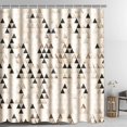 thumbnail image 1 of Boho Shower Curtain Minimalist Bohemian Abstract Mountain Shower Curtain for Bathroom,Polyester Fabric Shower Curtains Machine Washable Waterproof Bath Decor 72" x 72", 1 of 6