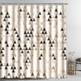thumbnail image 1 of Boho Shower Curtain Minimalist Bohemian Abstract Mountain Shower Curtain for Bathroom,Polyester Fabric Shower Curtains Machine Washable Waterproof Bath Decor 72" x 72", 1 of 6