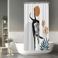 thumbnail image 1 of Boho Shower Curtain Sun in The Woman''s Hands Modern Geometric Watercolor Plants Shower Curtains Decorative for Bathroom Waterproof Fabric Shower Curtain with Hooks 36x72 Inches, 1 of 6
