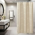 thumbnail image 1 of Boho Shower Curtain,White Tassel Woven Fabric,Modern Minimalist,for Bathroom Hotel,72 x 72 inch, 1 of 8