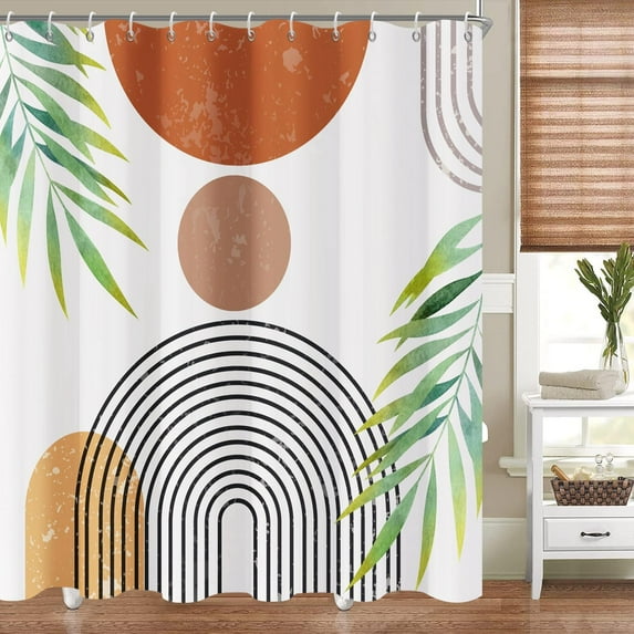 Boho Shower Curtains for Bathroom Boho Decor Extra Long Shower Curtains 84 Inches - 72" x 84" Mid Century Modern Spring Abstract Colorful Bath Curtain, Brighten Up Your Bathroom