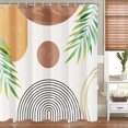 thumbnail image 1 of Boho Shower Curtains for Bathroom Boho Decor Mid Century Modern Spring Shower Curtain - 72" x 72" Bohemian Abstract Botanical Colorful Waterproof Bath Curtain, Brighten Up Your Bathroom, 1 of 6