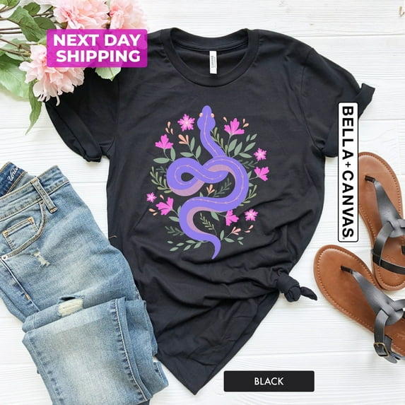 Boho Snake Shirt, Wildflowers Shirt, Ladies Shirts, Boho Shirt, Boho Celestial Shirt, Floral Shirt, Moon Shirt, Animal Shirt, Women Sweatshirt All Size S-5XL