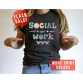 thumbnail image 1 of Boho Social Worker T-Shirt, Cute Advocate Shirt, School Therapist Tee, Trendy Support Mental Health Tee, 1 of 5