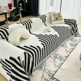 thumbnail image 1 of Boho Sofa Covers Couch Covers for 2-3 Cushion Couch Sofa Pet Friendly Soft Thick Non Slip Couch Cover for Dogs Washable Sectional Couch Covers L Shape Furniture Protector (Black, 35"x70"), 1 of 6