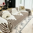 thumbnail image 1 of Boho Sofa Covers Couch Covers for 2-3 Cushion Couch Sofa Pet Friendly Soft Thick Non Slip Couch Cover for Dogs Washable Sectional Couch Covers L Shape Furniture Protector (Brown, 35"x70"), 1 of 6
