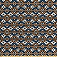 thumbnail image 1 of Ambesonne Boho Fabric by the Yard Upholstery, Geometrical Pattern, 3 Yards, Orange Blue and White, 1 of 4