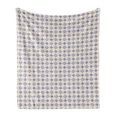thumbnail image 1 of Boho Soft Flannel Fleece Throw Blanket, Continuing Themed Pattern with Pencil Hatched Inspired Nested Rhombs, Cozy Plush for Indoor and Outdoor Use, 60" x 80", Eggshell and Multicolor, by Ambesonne, 1 of 5