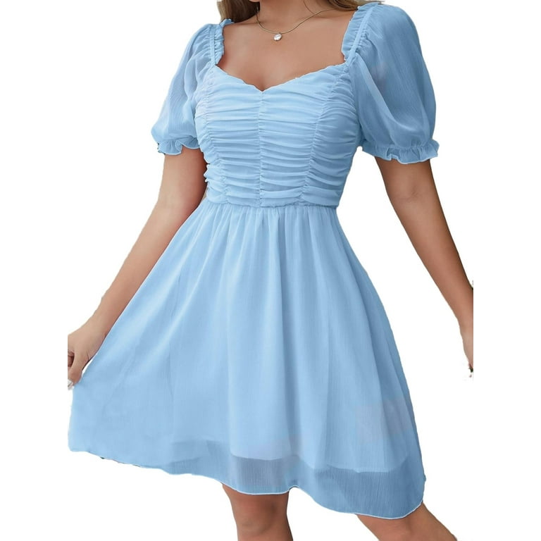 Light blue dress walmart top