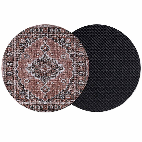 Boho Southwest Coasters Set of 2, Absorbent Coasters for Drinks, Aztec Tribe Abstract Geometric Patterned Coaster for Desk Coffee Table Protection, Home Decor House Warming Gifts 4"