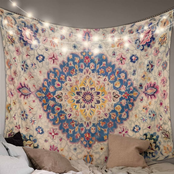 Boho Southwest Tapestry for Bedroom Wall Hanging Tapestry, Vintage Country Ethnic Nation Motifs Ceiling Backdrop Tapestries Poster Blanket Wall Decor for Teens Room Living Room Dorm 59" x 79"
