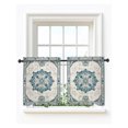 thumbnail image 1 of Boho Southwest Tier Curtains 24 Inch Length,Sheer Curtains for Bedroom Living Room Country Tribe Ethnic Traditional Pattterned Short Kitchen Curtains Drapes for Small Half Window 27.5"x24" 2 Panels, 1 of 7