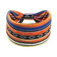 thumbnail image 1 of Boho Sports Headband Non-Slip - Wide Elastic Twist Band with Tie Dye Geometric Print - Stretchy Sweat Wicking Wrap for Yoga Gym Workout Orange, 1 of 2
