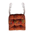 thumbnail image 1 of Boho Square Chair Pads with Ties, 16x16 Inch Tufted Soft Seat Cushions for Kitchen Dining Room Chairs, 1 of 5
