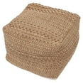 thumbnail image 1 of Boho Square Unstuffed Pouf Cover - Braided Handwoven Casual Ottoman Pouf Cover Cute Soft Tufted Footrest/Cushion for Bedroom Living Room, 1 of 8