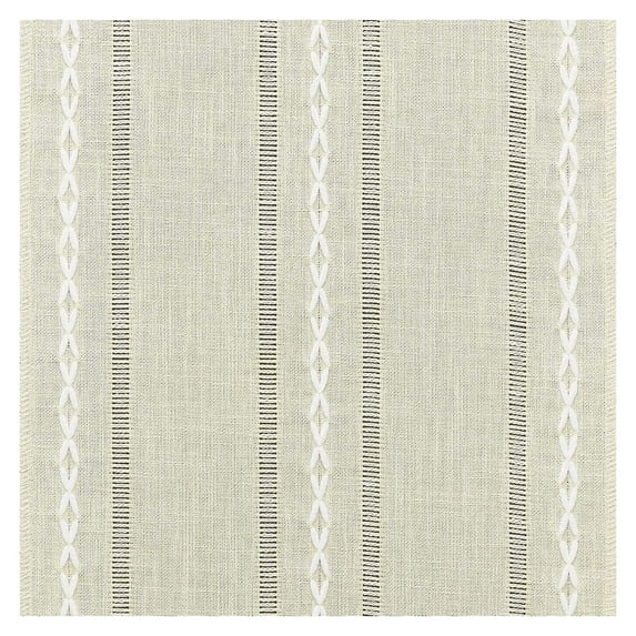 Boho Striped Embroidered Table Runner | Cotton Linen Blend with Tassels | Machine Washable Home Decor for Dining Table | Choose from 4 Sizes S M L XL