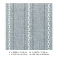 thumbnail image 1 of Boho Striped Linen Table Runner | Hemstitched Embroidered Design with Tassels | Machine Washable | 4 Size Options (12x63 in to 13x130 in) | Natural Textured Woven Fabric for Dining Decor, 1 of 7