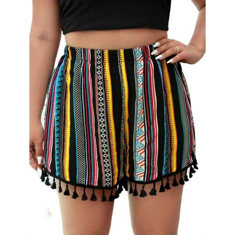 Walmart plus size shorts hot sale