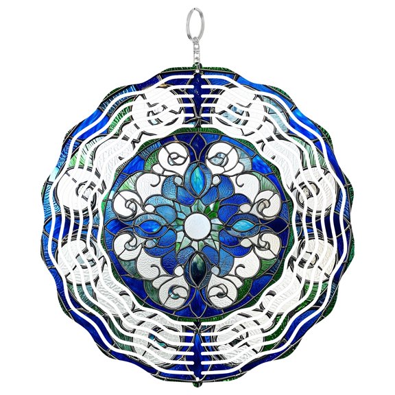 Boho Style 3D Wind Spinner, Kinetic Outdoor Hanging Decor