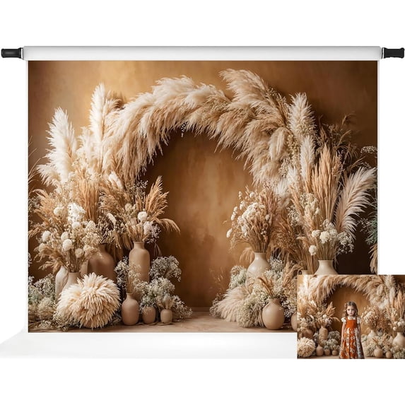 Boho Style Backdrop Baby Shower Background Boho Backdrops Maternity Photo Backdrop Decoration Newborn Baby Shower Backdrop Banner